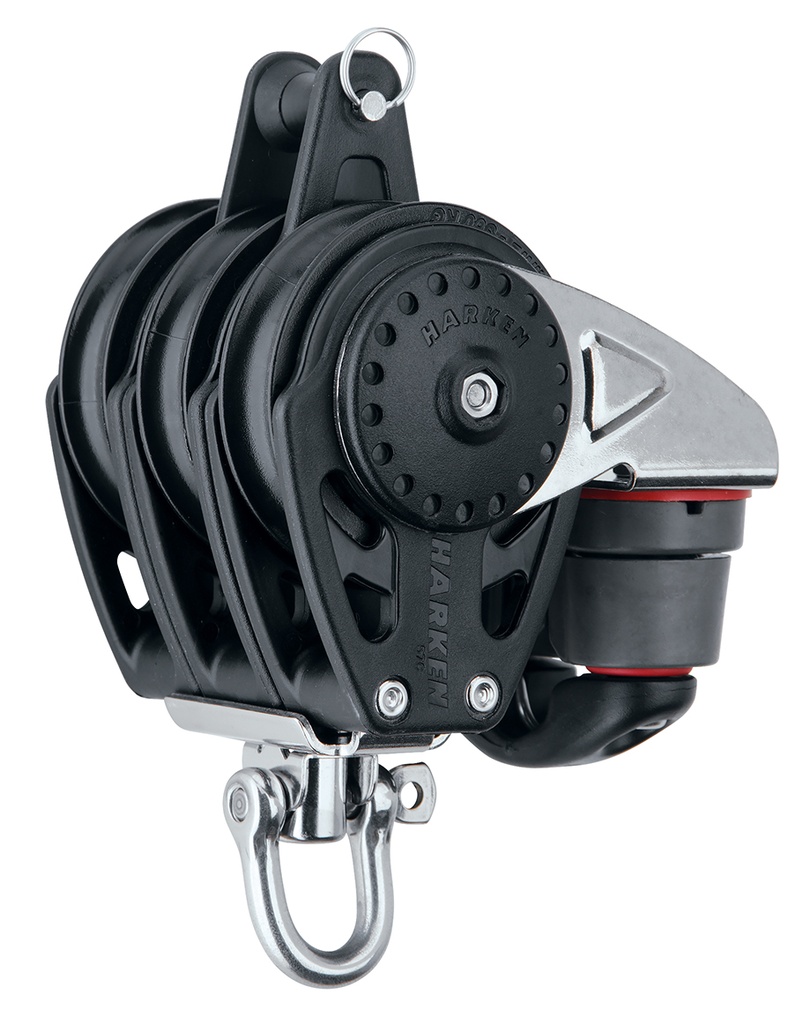 Harken 57 mm Triple Block - Swivel, Becket, Cam Cleat